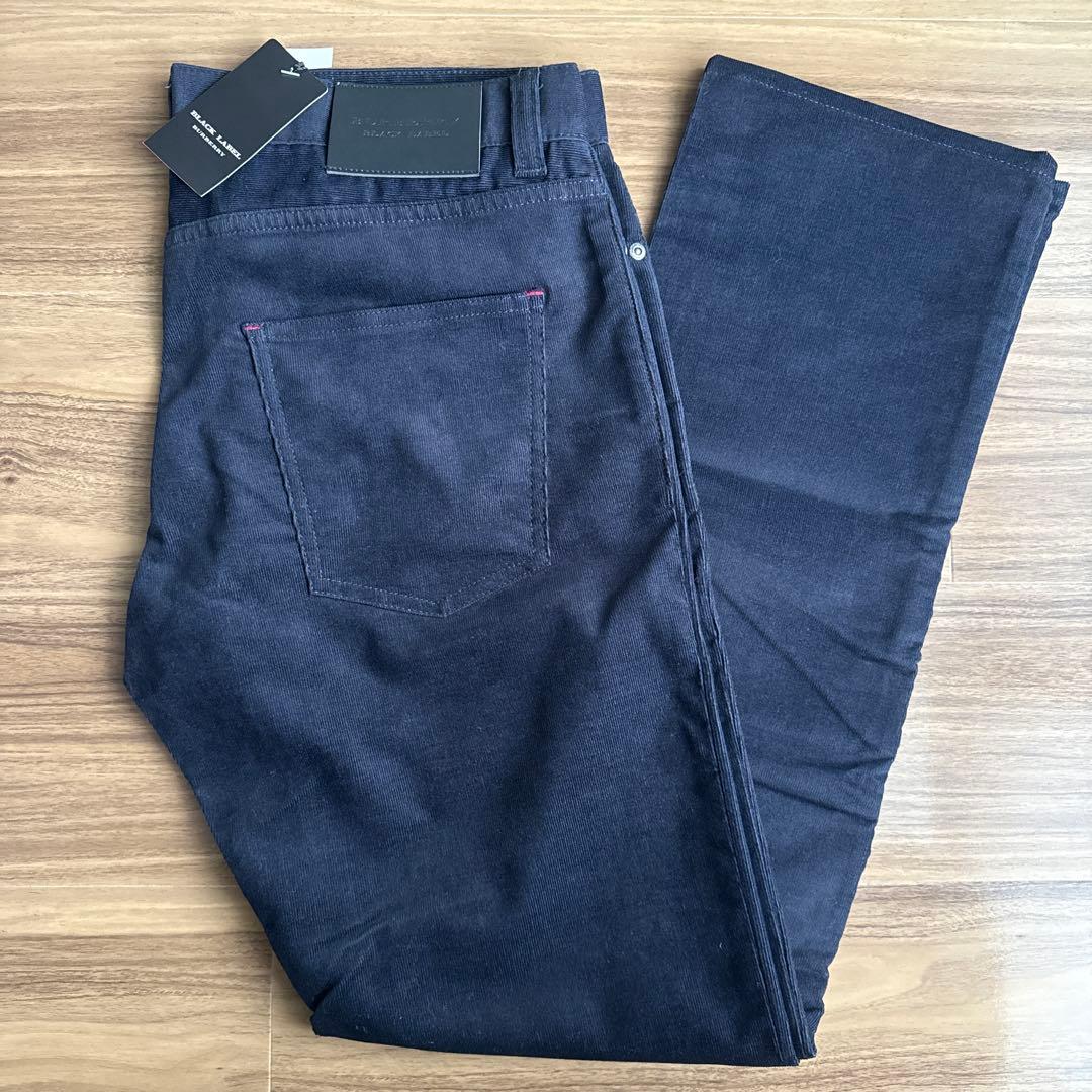 Burberry BLACK LABELコーデュロイパンツ ネイビー 新品
