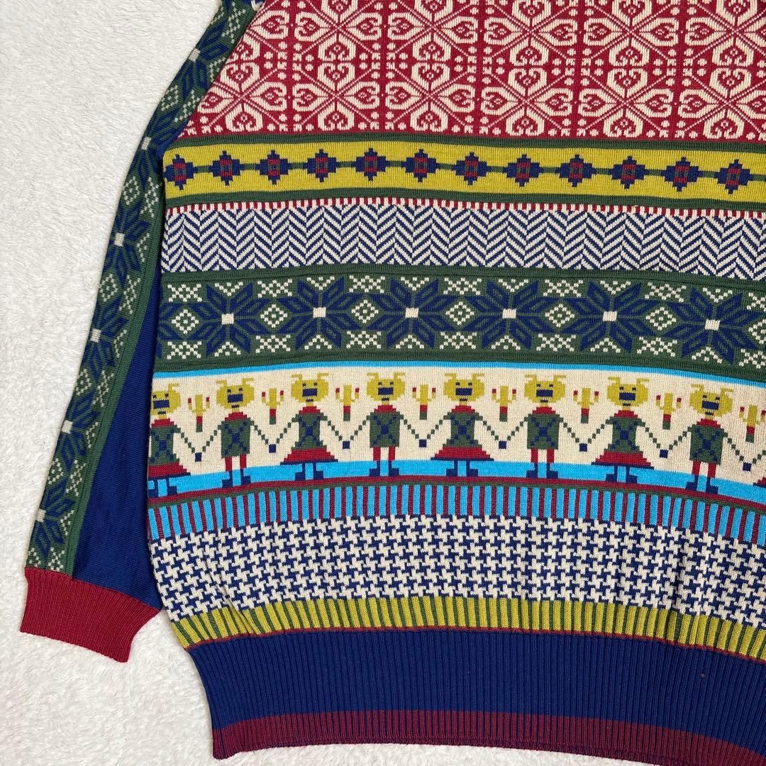 【美品】オレボレブラ OLLEBOREBLA アルベロベロ ジャガードニット