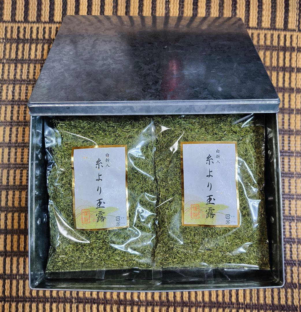 トタン茶箱付き　うまい茶　糸より玉露　X12　常温消費期限2026年04月28日