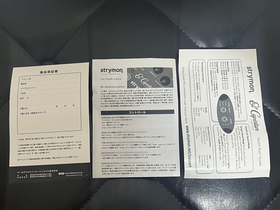 Strymon El Capistan ストライモン ディレイ 国内正規品