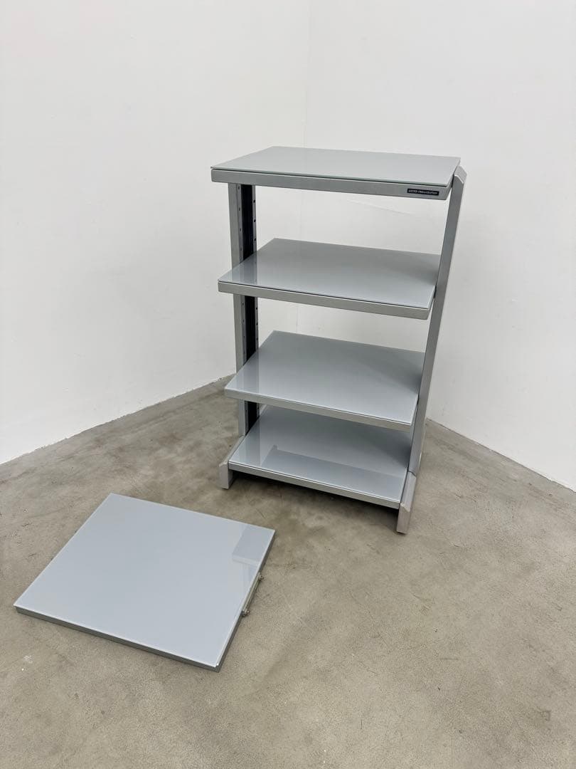 SOUND ORGANISATION オーディオラック ガラス スチール 5段