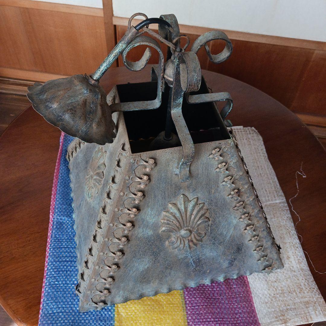 電気の笠1個　鉄製　 レトロ 新品 未使用