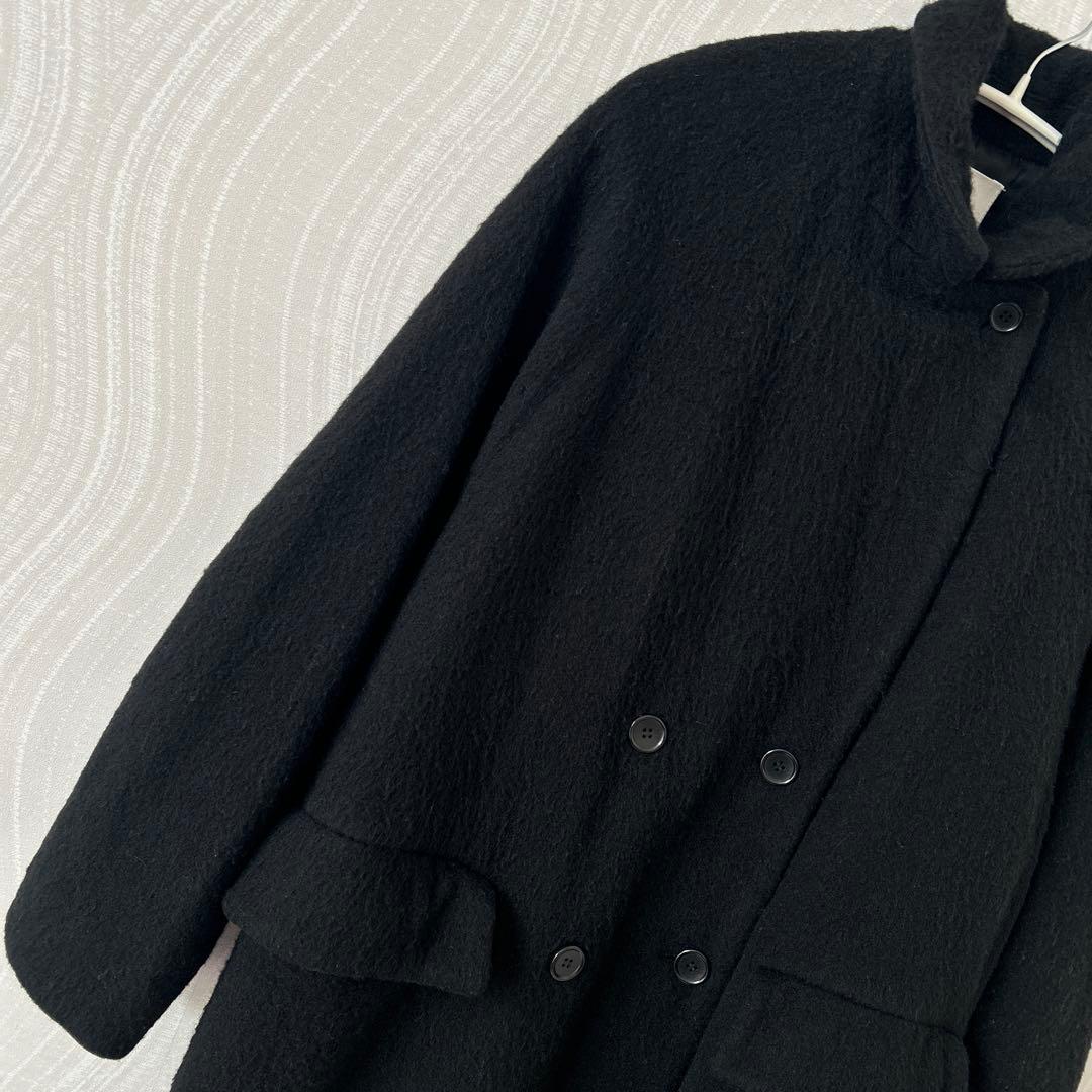 CLANE クラネ✨DOUBLE WOOL LONG COAT 黒　ロングコート