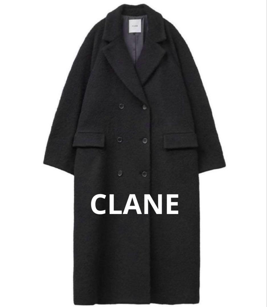 CLANE クラネ✨DOUBLE WOOL LONG COAT 黒　ロングコート