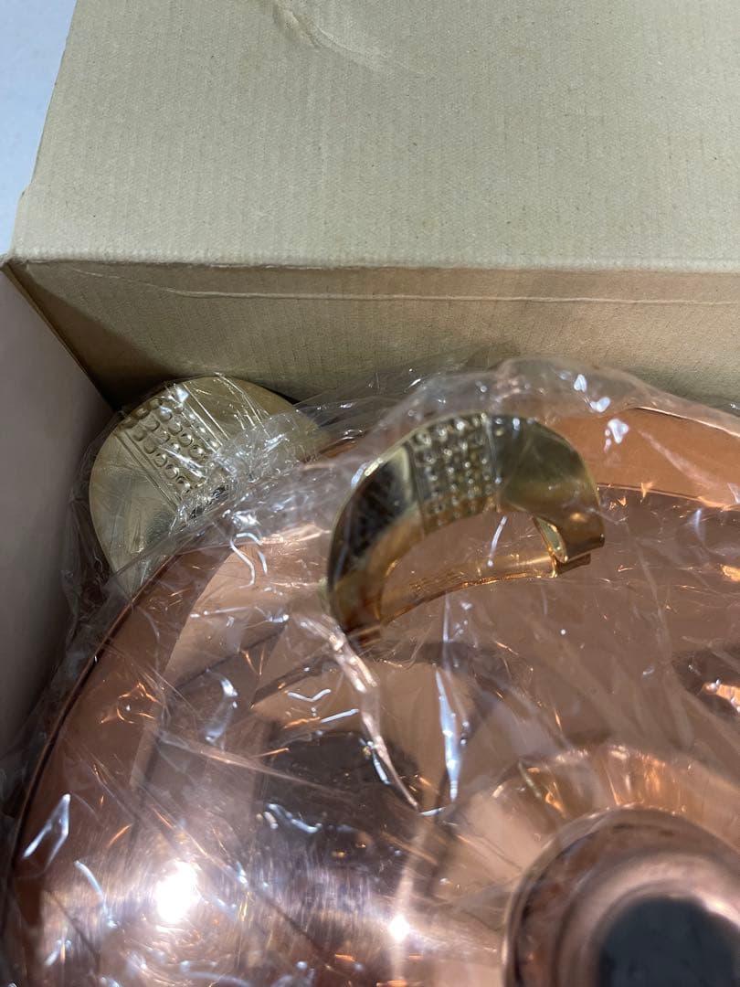 新潟県燕市新光金属のしゃぶしゃぶ鍋　未使用品　銅の輝きが美しい品