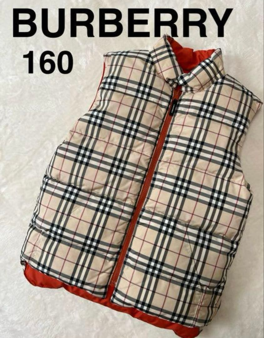バーバリー　BURBERRY ダウンベスト　ノバチェック　160