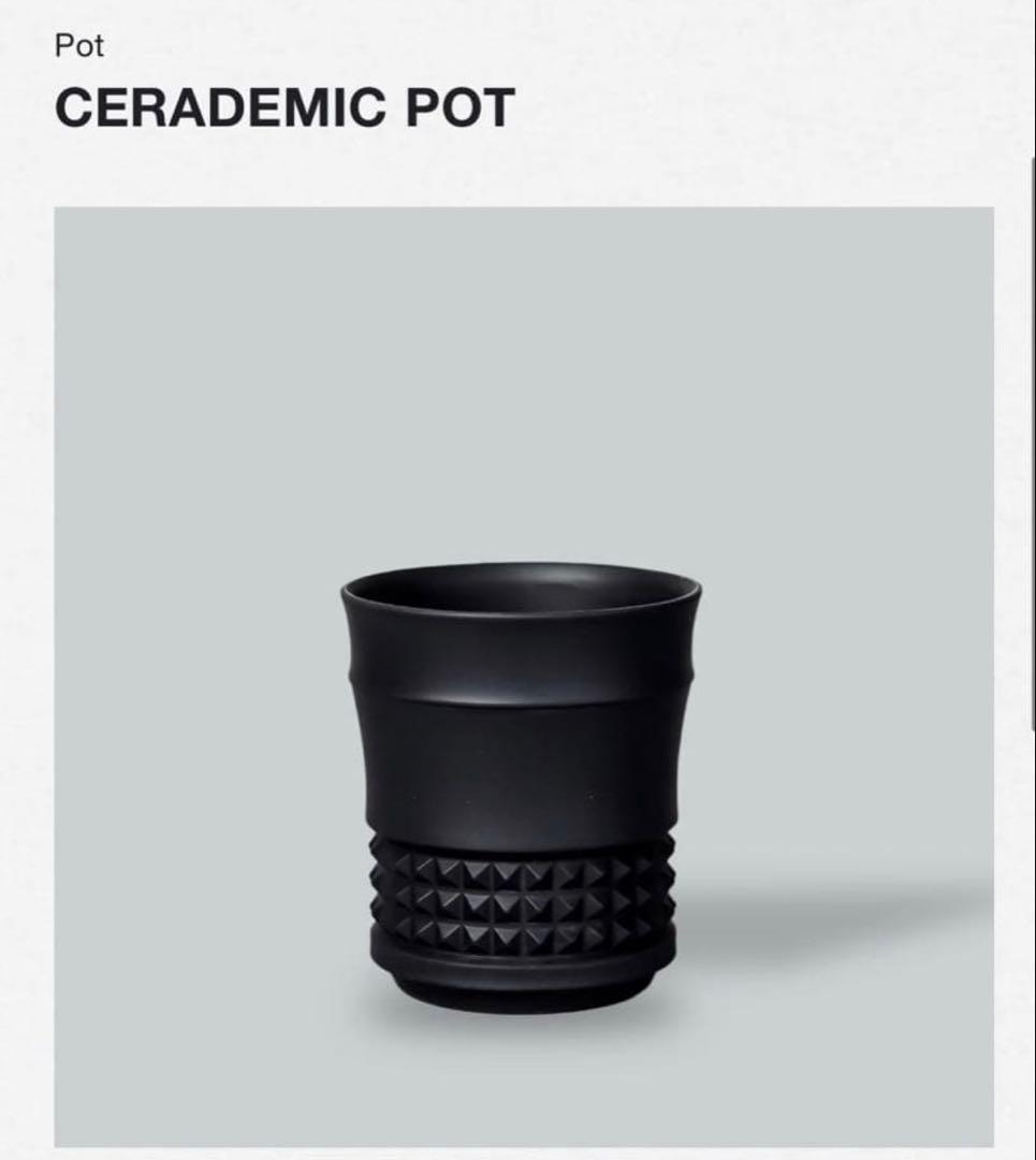 CERADEMIC POT black spicygem x botanize鉢