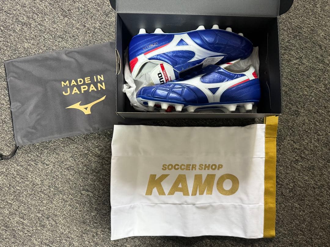 【新品】 ミズノ モレリア 限定 スパイク 26 MORELIA ジャパン 青