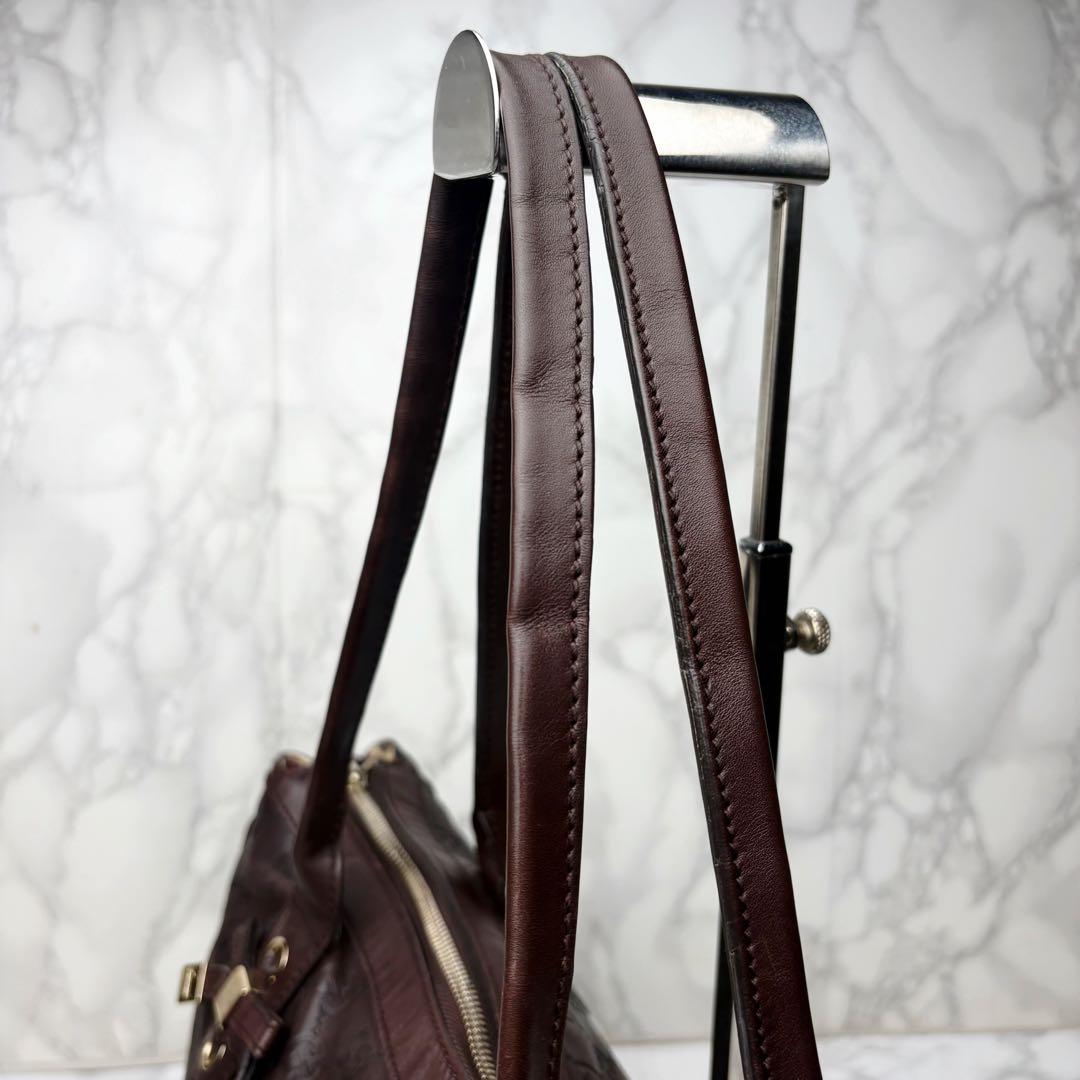 071 美品 GUCCI プリンシー トートバッグ ハンドバッグ レザー ch5