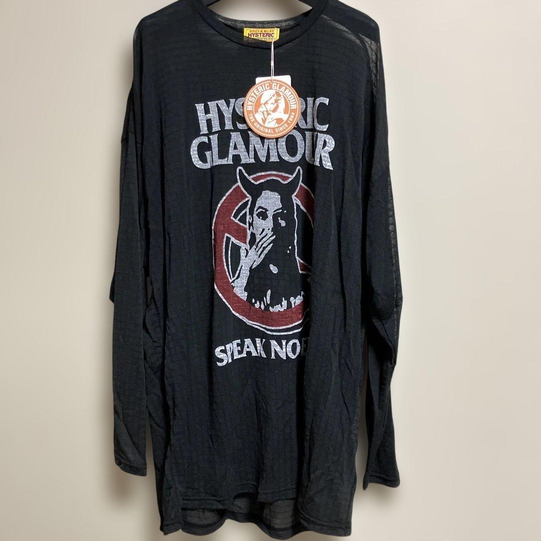 HYSTERIC GLAMOUR ブラック長袖カットソー