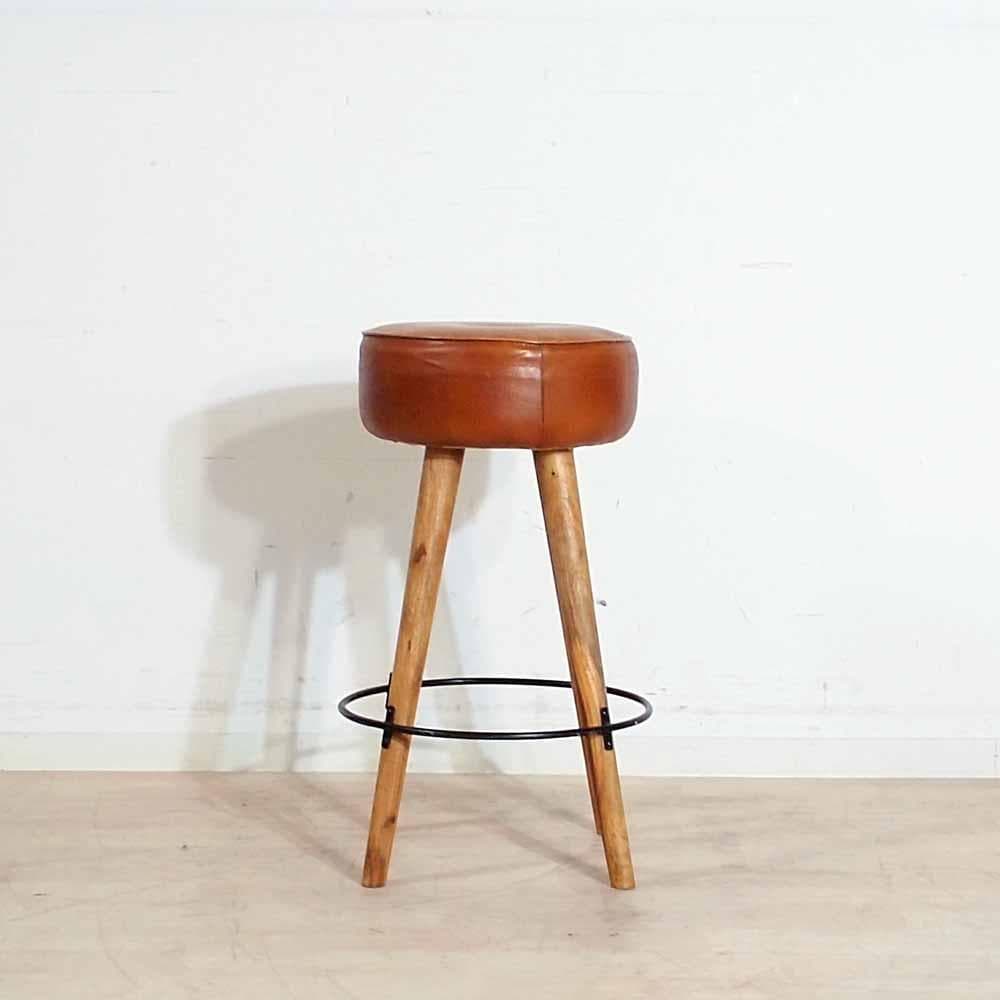 スツール LIFE FURNITURE SF LEATHER STOOL ZR24384