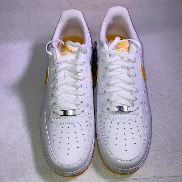 エアフォースワン ロー 白 ホワイト 黄色 イエロー 33cm 箱付き