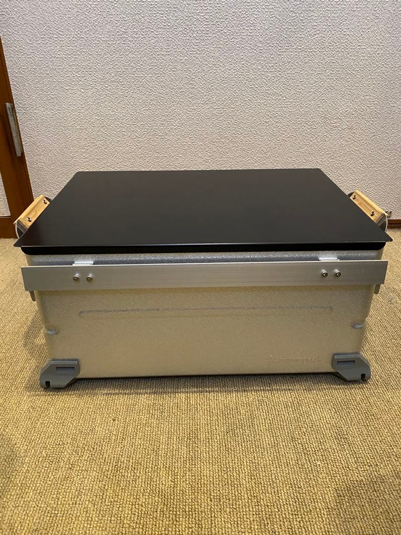 【美品】シェルフコンテナ25 耐熱塗装済みステンレス天板・アルミバー付き