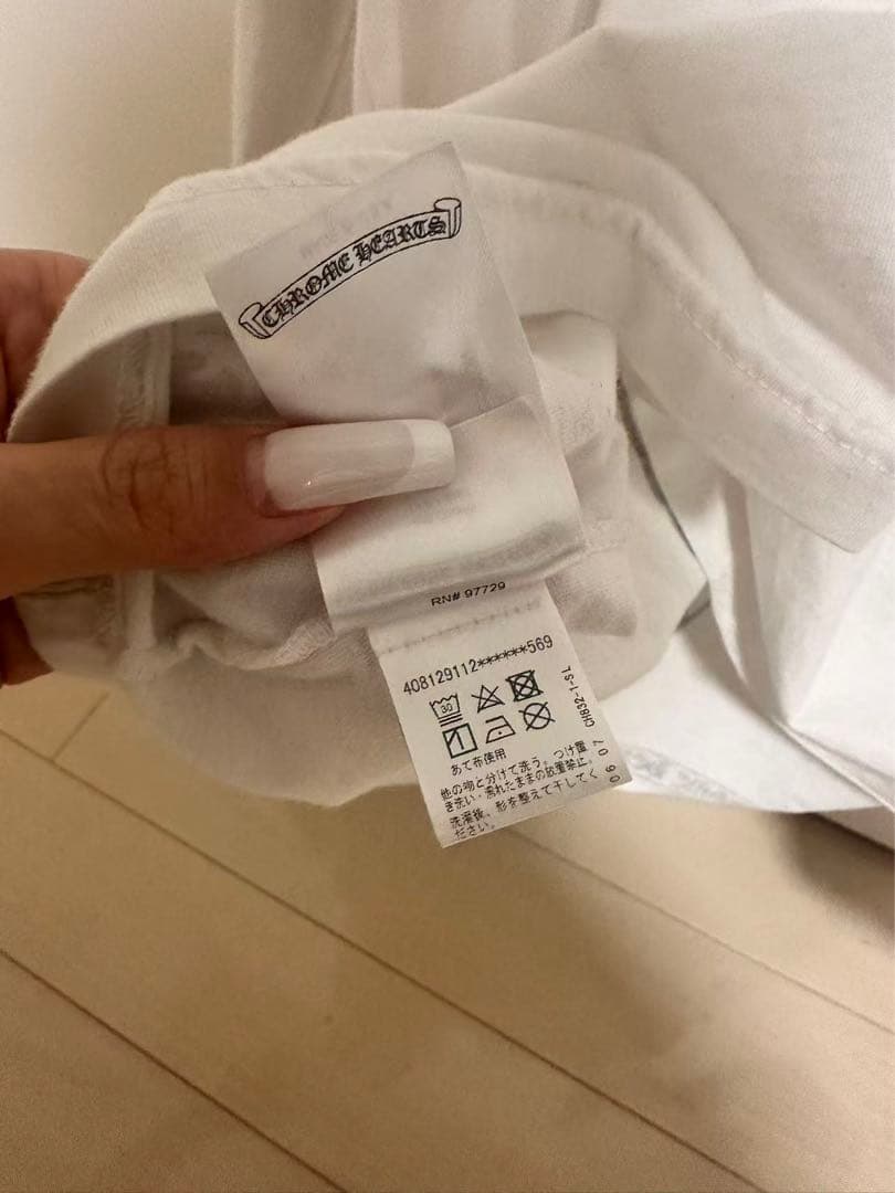 正規品！CHROME HEARTS ホワイト長袖シャツ