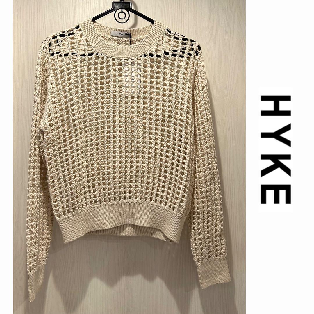 【HYKE】CROCHETED SWEATER