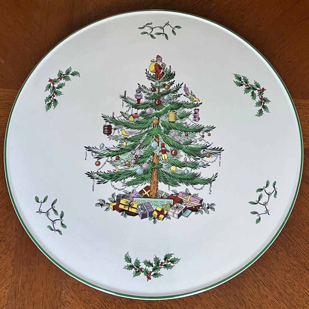 【レア美品】スポード ★クリスマスツリー★ガトープレート