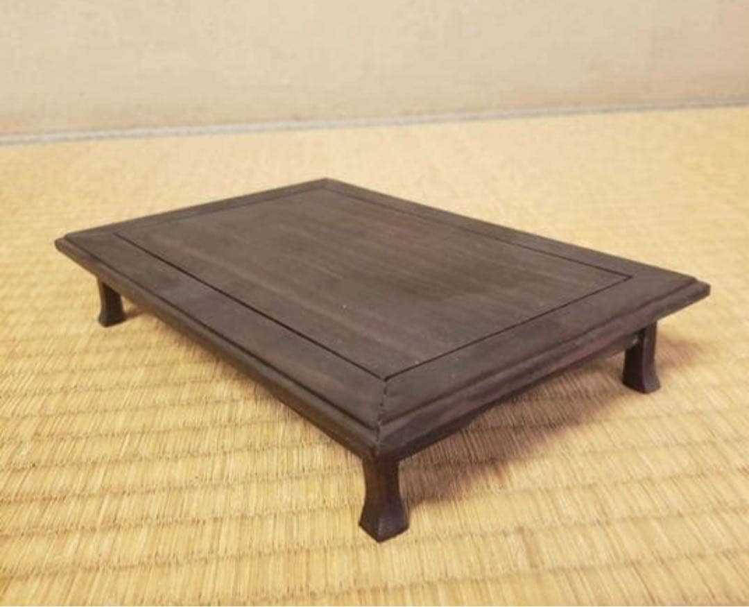 小品盆栽花台　タガヤサン無垢　オリジナル花台　鉄刀木無垢　18.5センチ