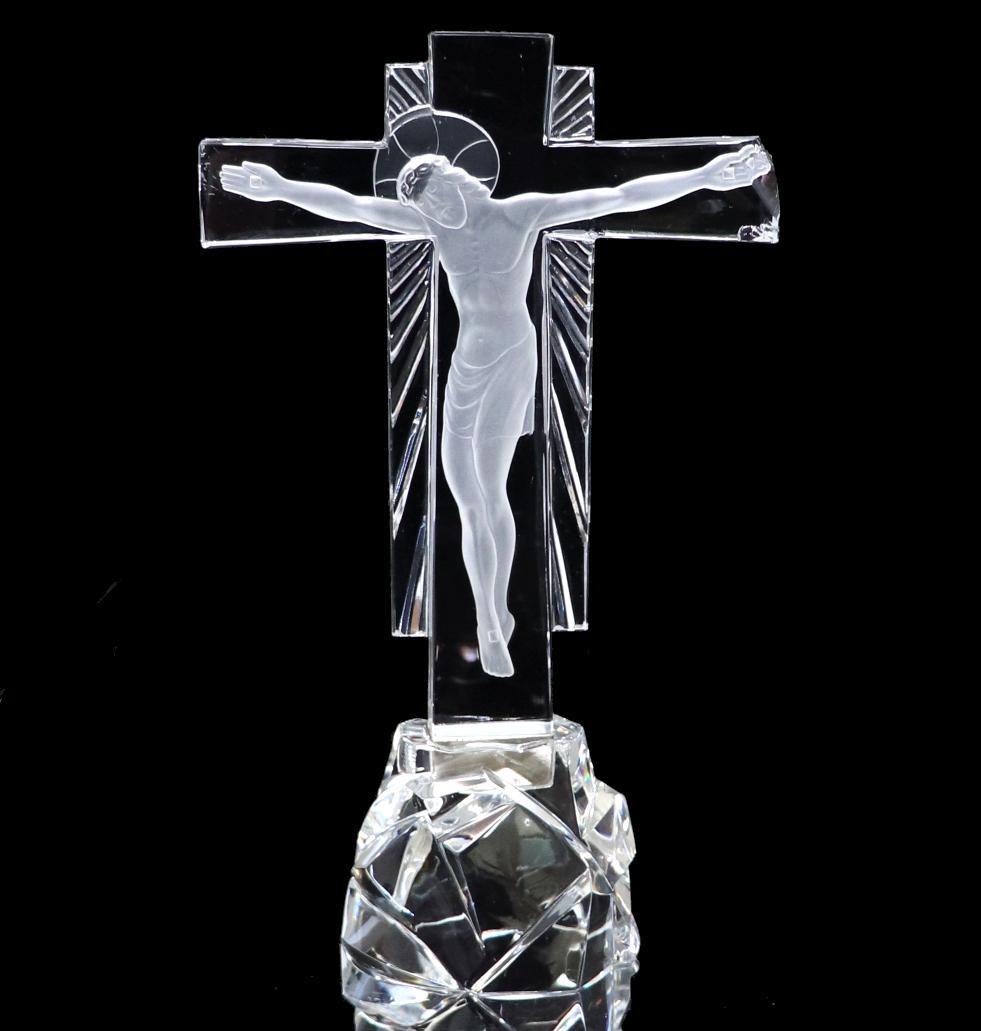 バカラ 激レア イエス・キリスト像 オブジェ 十字架 フィギュア 限定 廃盤