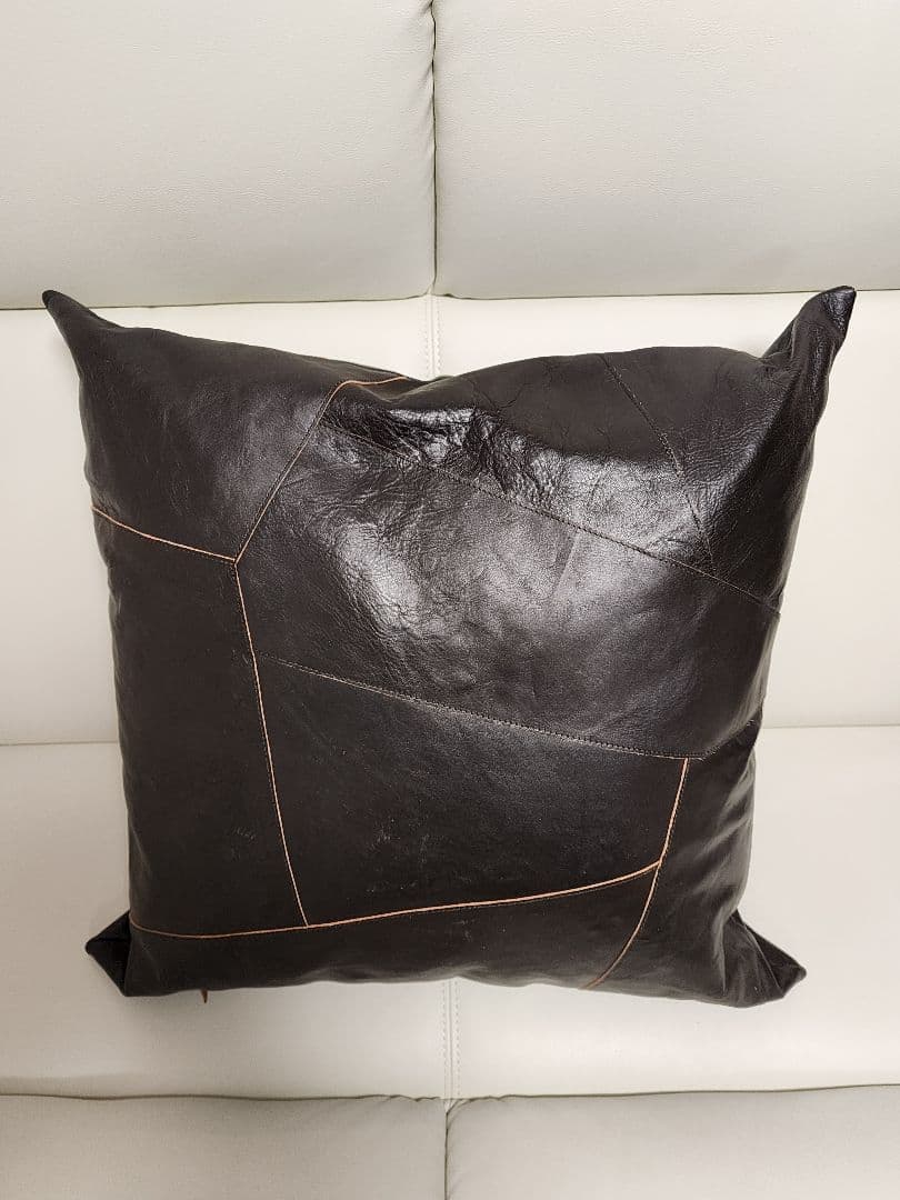 【激渋】TheREALMcCOY'S/馬革/ダークブラウン特大クッション②