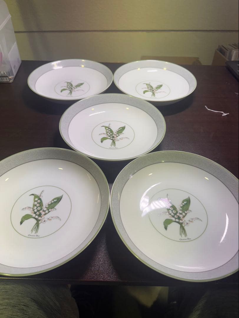 sa68 クリスチャンディオール★ミリラフォーレ 中深皿　5枚