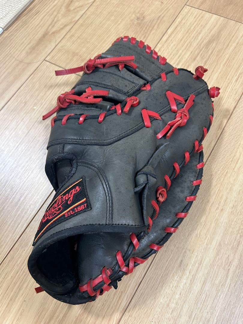 Rawlings ローリングス　軟式グローブ 黒/赤