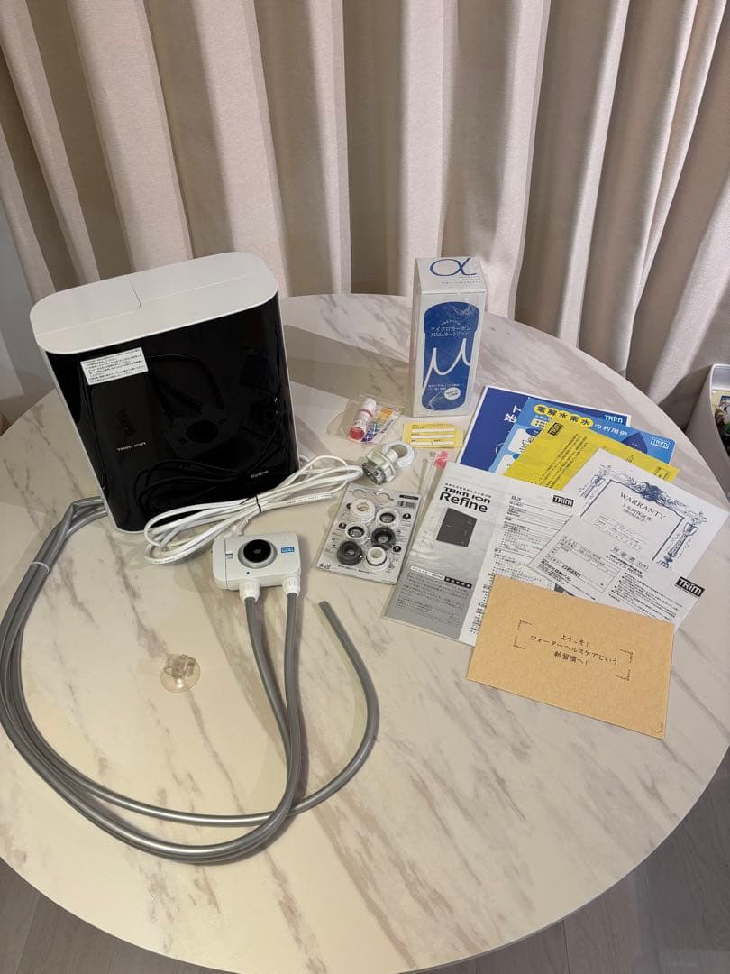 浄水器 ブラック ホワイト 取扱説明書付き