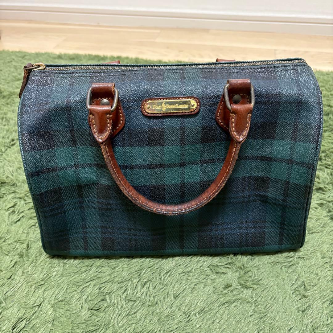 POLO RALPH LAUREN ラルフローレン　チェックミニボストンバック