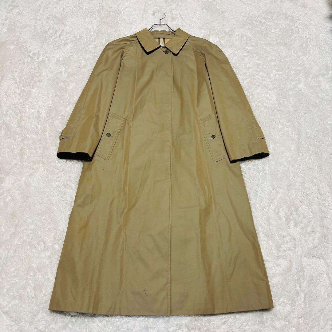 90s バーバリーズ ステンカラー ノバチェック ベージュ コート 2XL