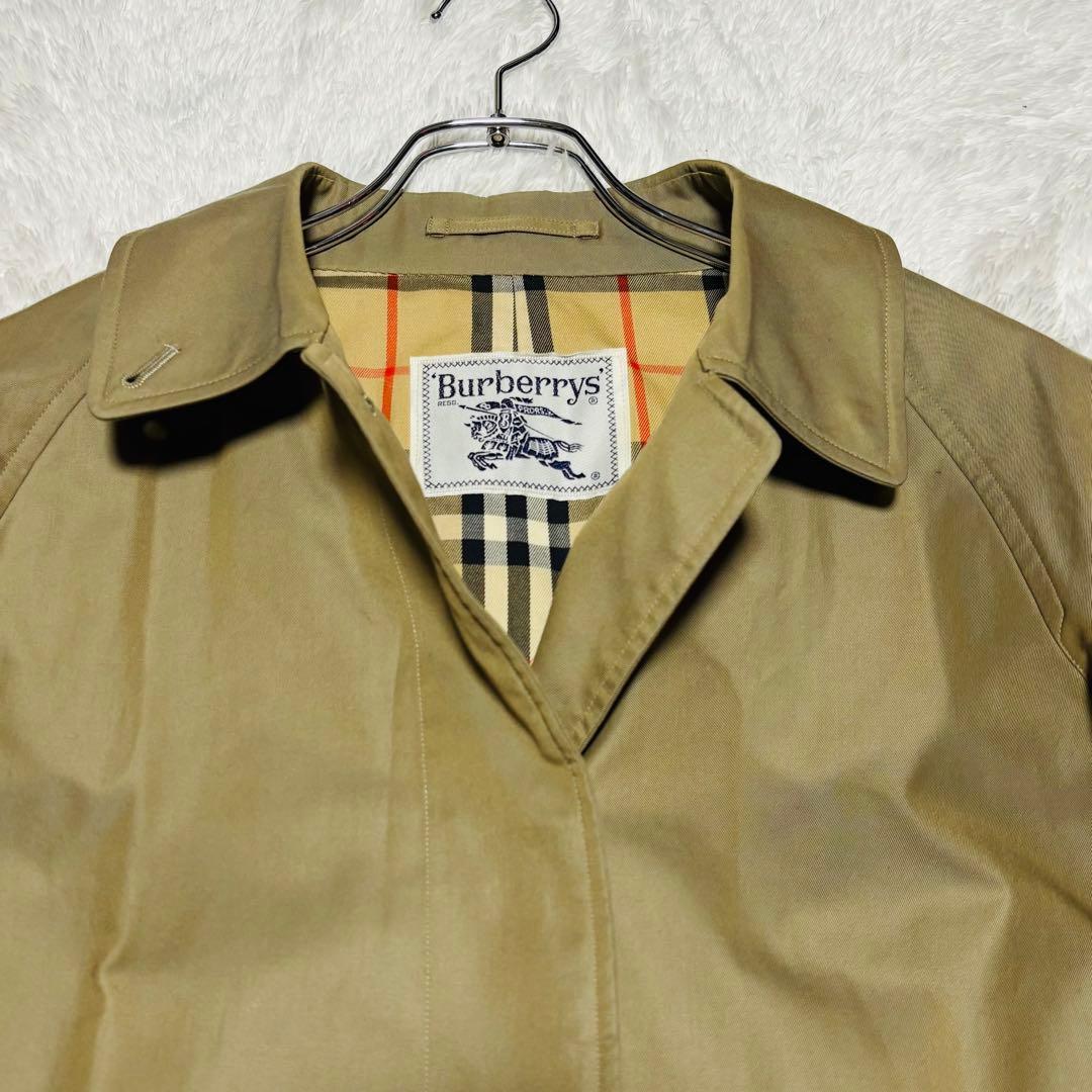 90s バーバリーズ ステンカラー ノバチェック ベージュ コート 2XL