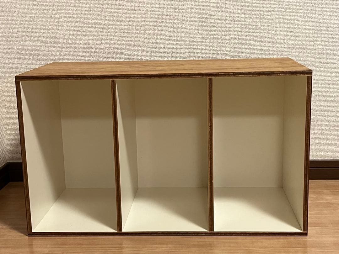 D&DEPARTMENT LAUAN SHELVES 3列（ホワイト）