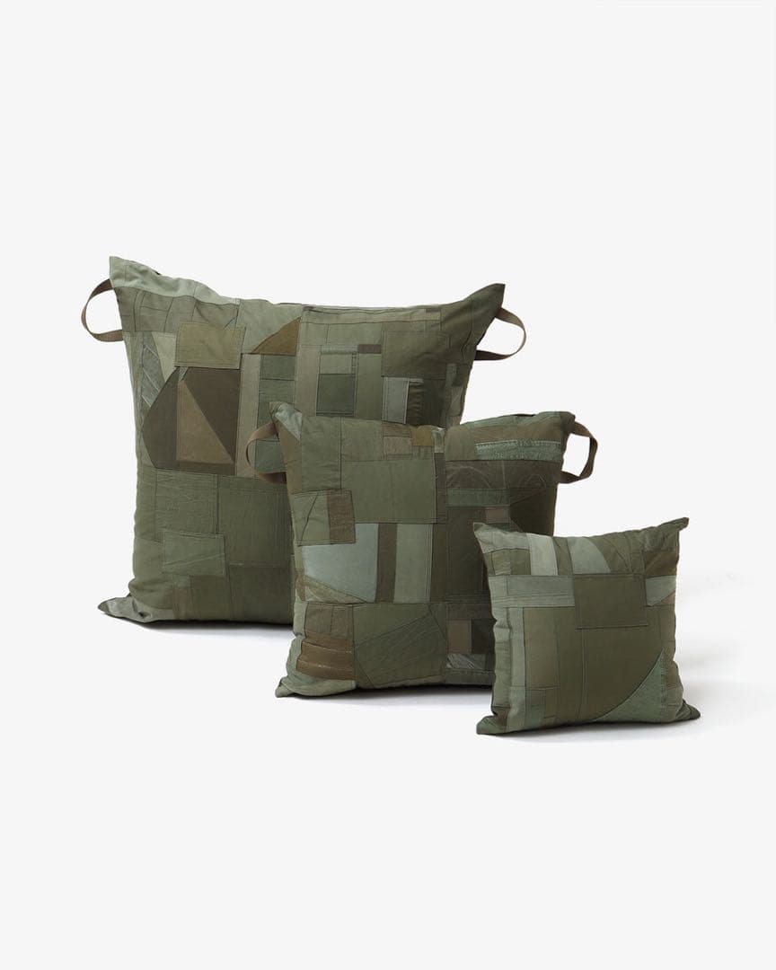 hoboクッション2個セットCUSHION UPCYCLED PATCHWORK