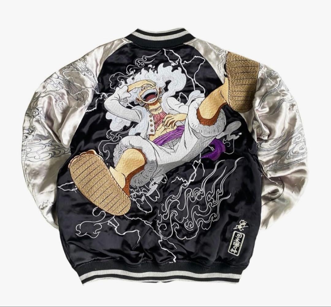 絡繰魂 粋 ワンピース スカジャン ルフィ ヒトヒトの実 ONEPIECE