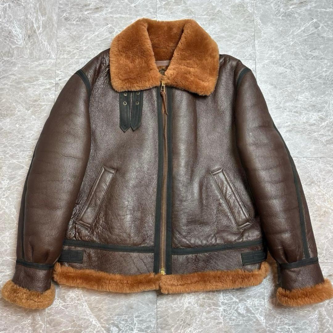 美品 MORGAN B3 SealBrown Flight Jacket 44