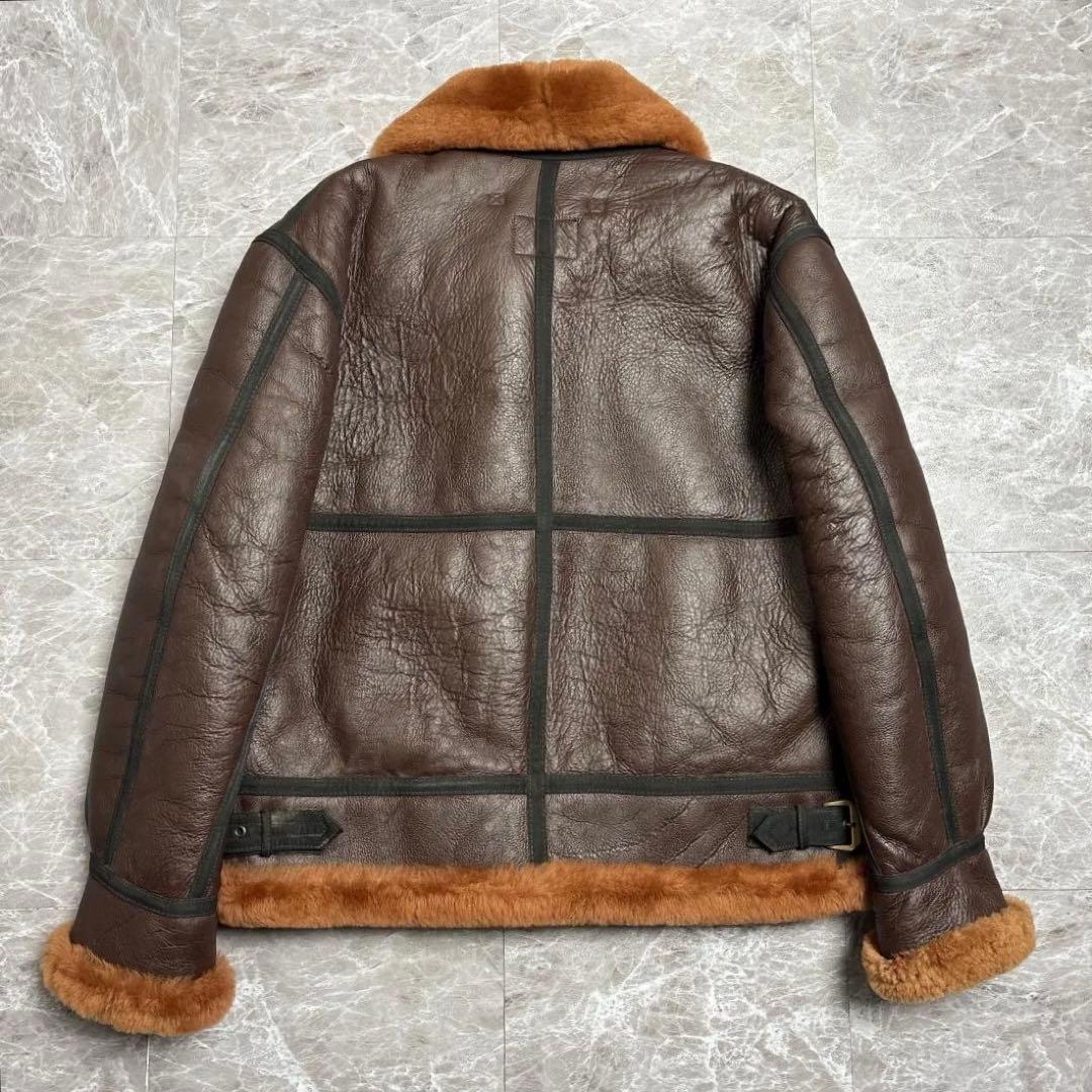 美品 MORGAN B3 SealBrown Flight Jacket 44
