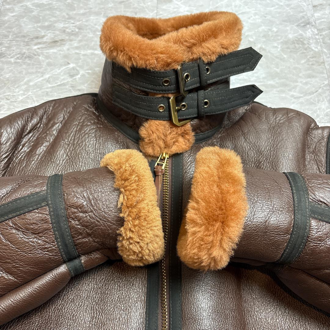 美品 MORGAN B3 SealBrown Flight Jacket 44