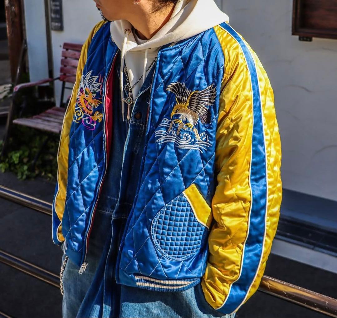 週末限定値下げ　Lサイズ　新品　スカジャン SAPEur サプール リバーシブル