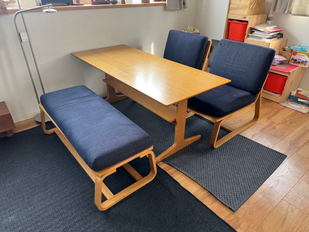 【京都自取】無印良品 リビングでもダイニングでもつかえる 3点セット