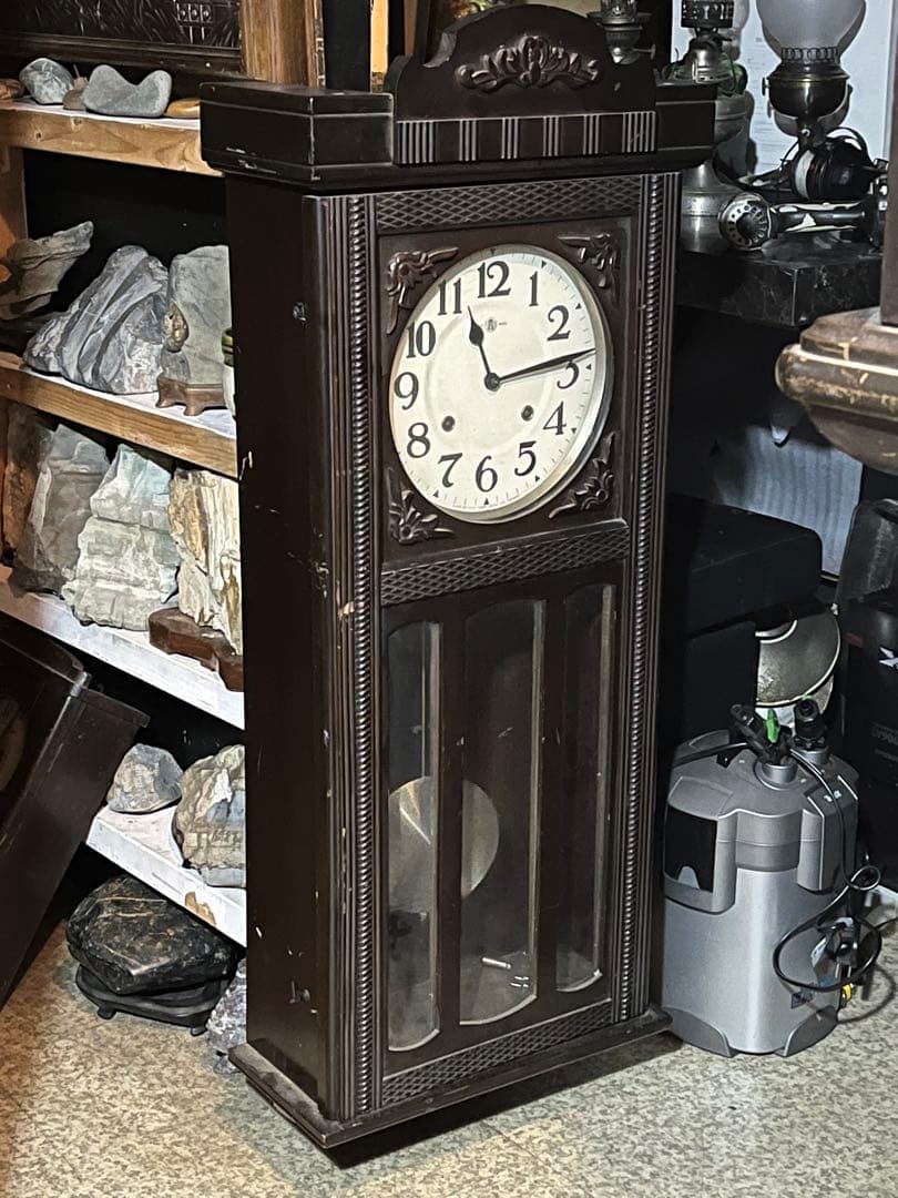 アイチ時計、愛知時計、アイチ振り子時計、ゼンマイ振り子時計、完動品、100cm