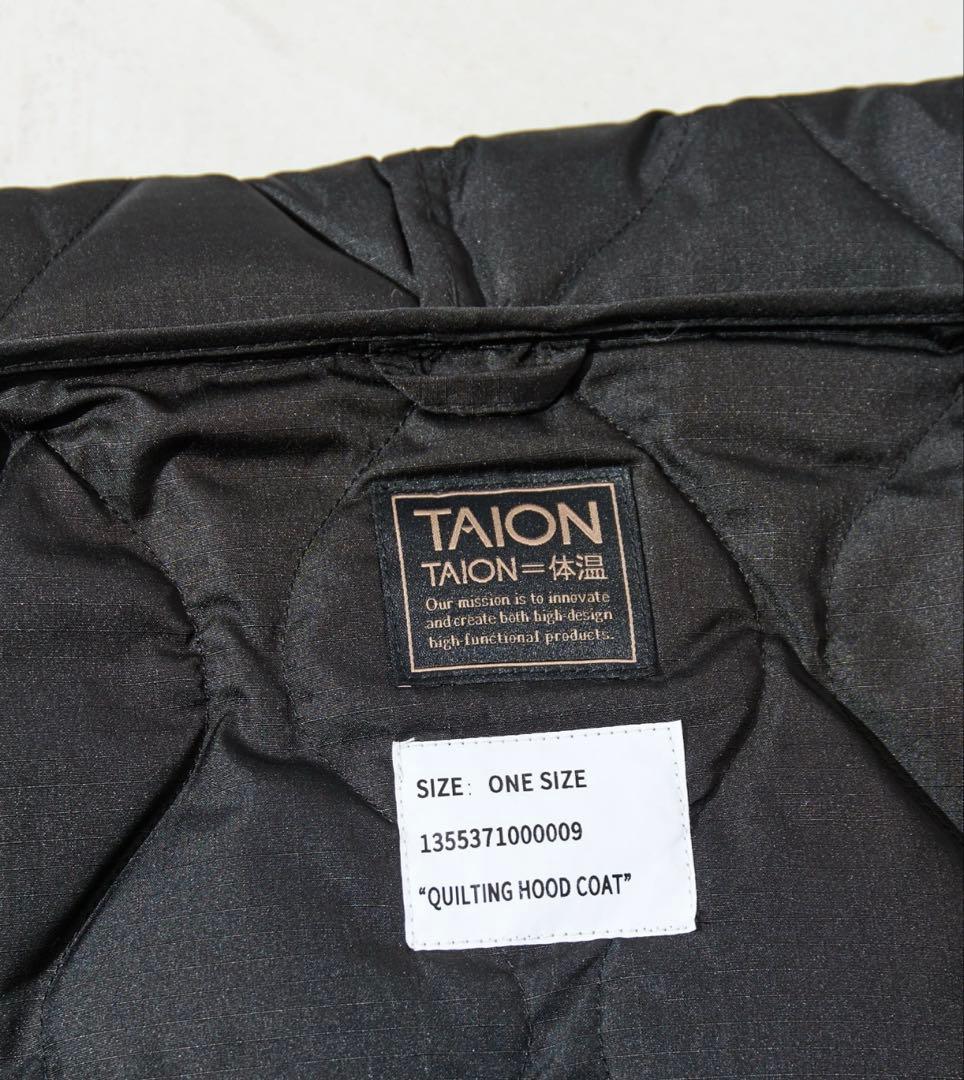 TAION フリークスストア　キルティング フード ロングダウン　ロング　コート