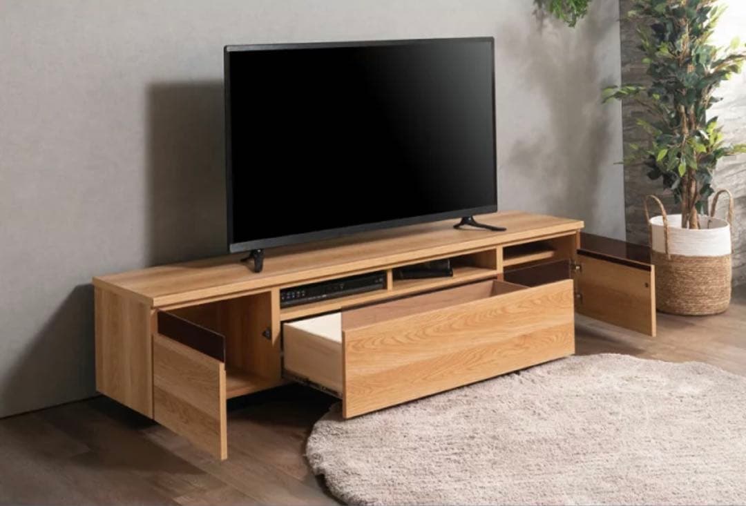 SAKURA テレビボード　180cm ナチュラルウッド
