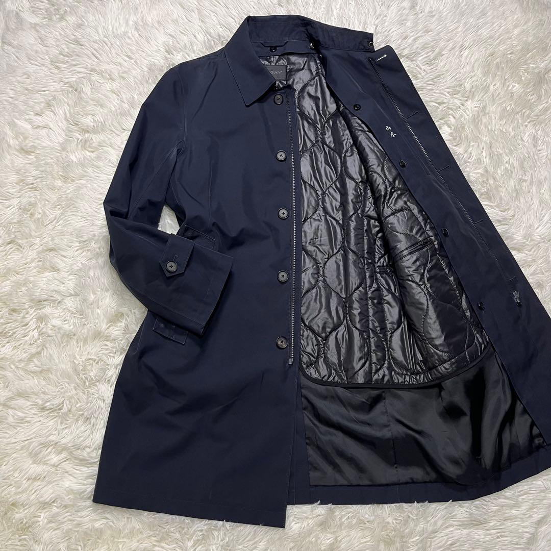 美品✨ゴアテックス✨ダーバン　ステンカラーコート　ライナー付　水洗い可　M