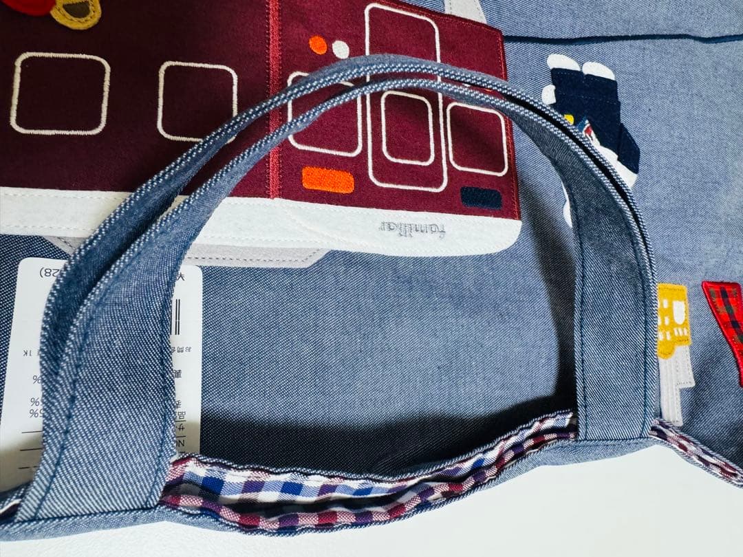 【最終価格】完売品＊ファミリア×阪急電車 コラボデニムバッグ 新品未使用