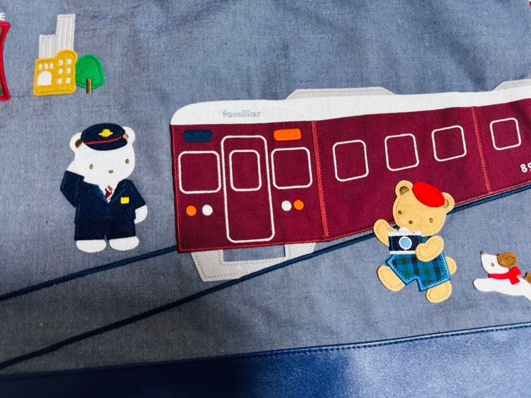 【最終価格】完売品＊ファミリア×阪急電車 コラボデニムバッグ 新品未使用