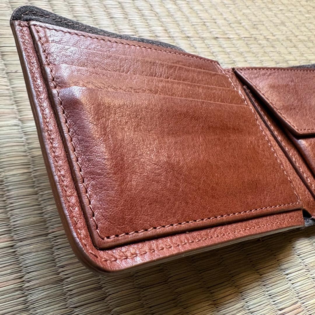 hardgraft イタリア製 レザー財布 本革 ブラウン系