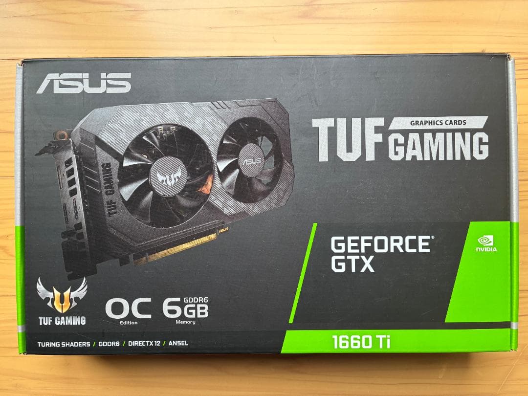 ASUS TUF GeForce GTX 1660 Ti OC FF15ベンチ済
