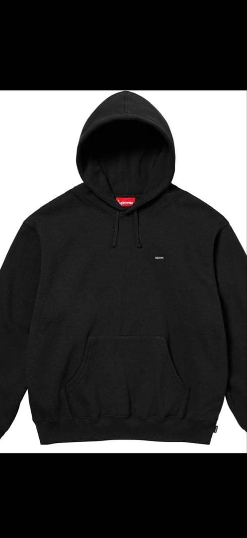 Supreme ブラック パーカー フード付き