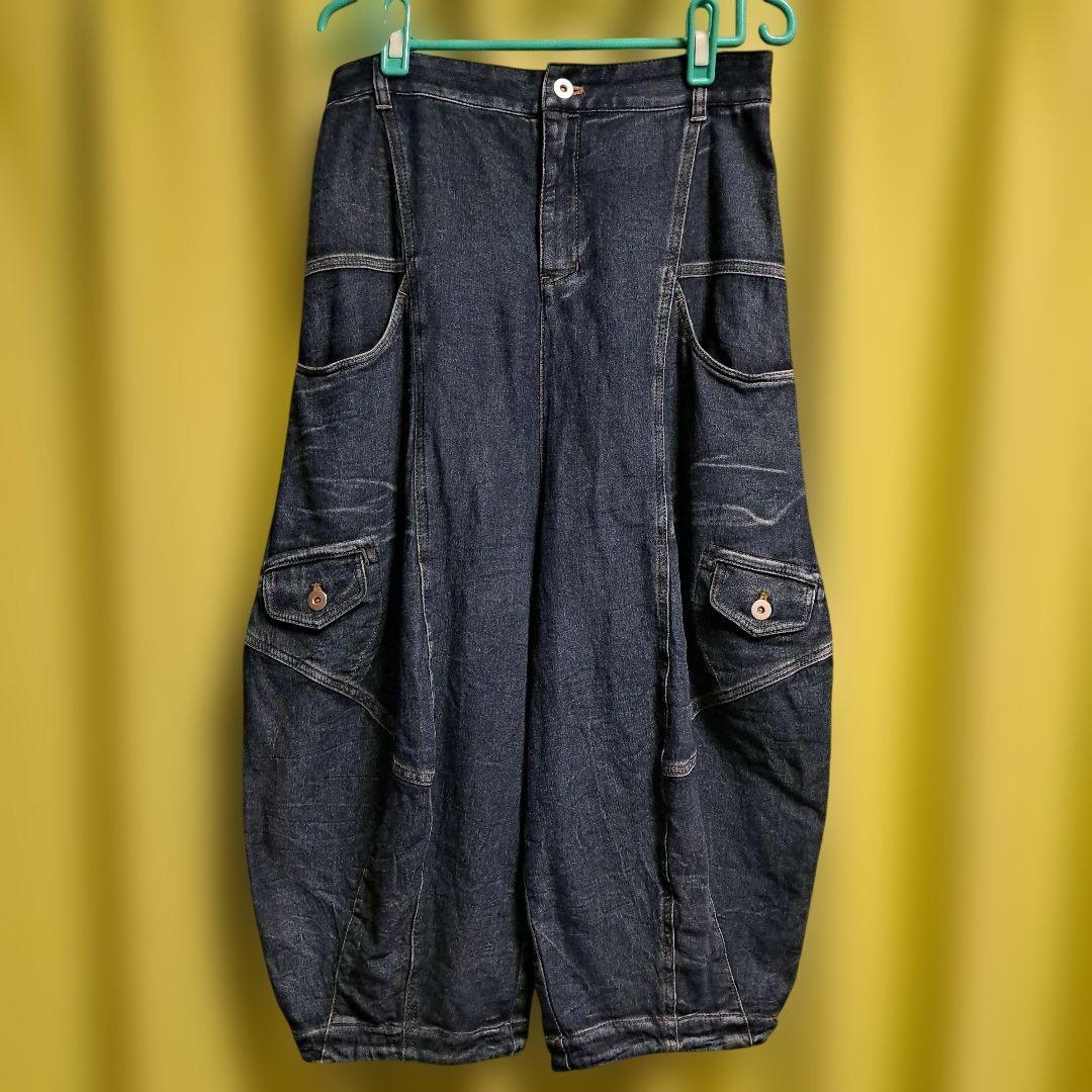 Cube-Cube ニットライクデニムパンツ (特殊加工)