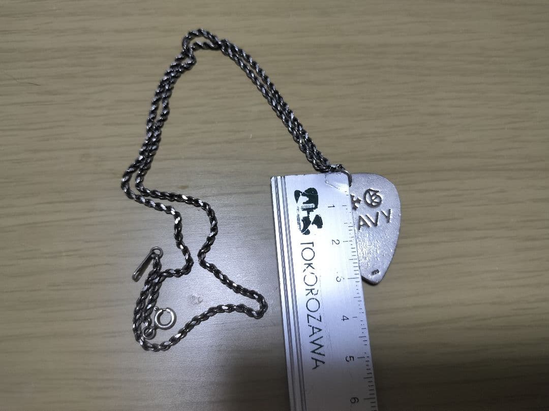 A&G エーアンドジー ピック 初期 ネックレス シルバー