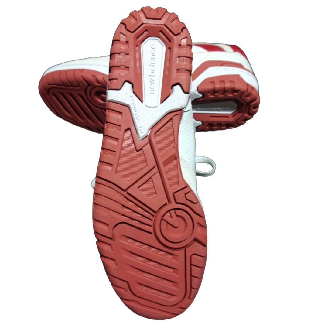 新品✨ニューバランス 550 白赤 24.5cm 人気カラー 定番スニーカー