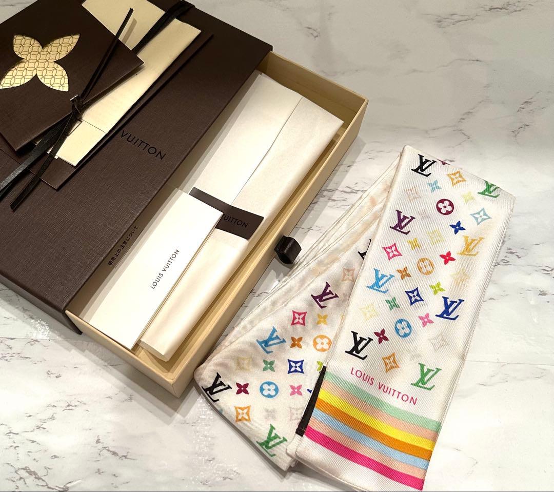 ルイヴィトン マルチカラー バンドー 新品 未使用品 箱あり スカーフ